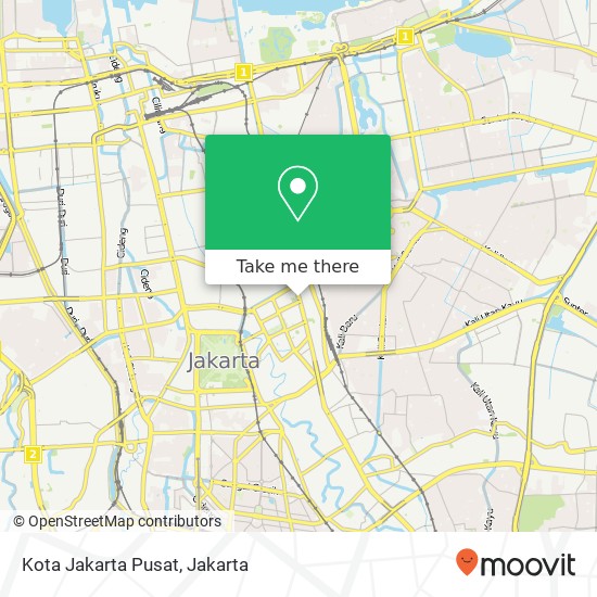 Peta Kota Jakarta Pusat