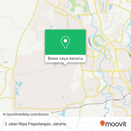 Peta 2 Jalan Raya Pagedangan