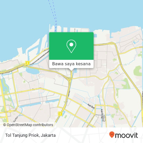 Peta Tol Tanjung Priok