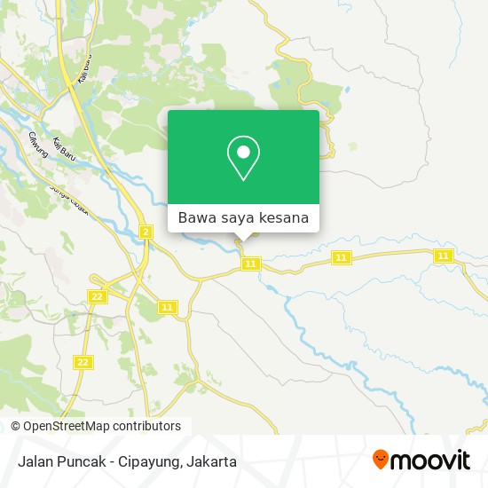 Peta Jalan Puncak - Cipayung