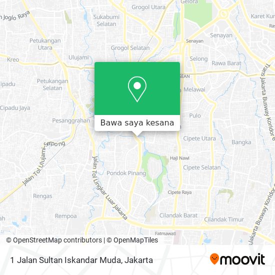 Peta 1 Jalan Sultan Iskandar Muda