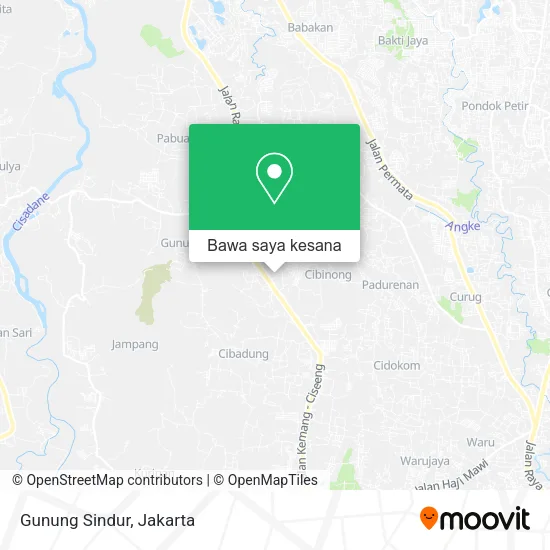 Peta Gunung Sindur