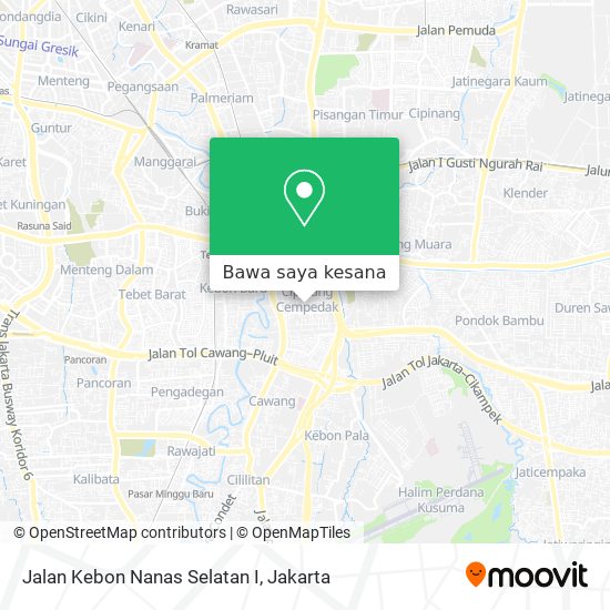 Peta Jalan Kebon Nanas Selatan I