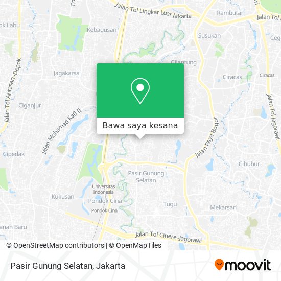 Peta Pasir Gunung Selatan