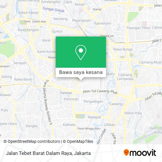 Peta Jalan Tebet Barat Dalam Raya