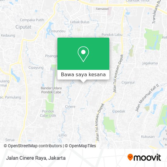 Peta Jalan Cinere Raya