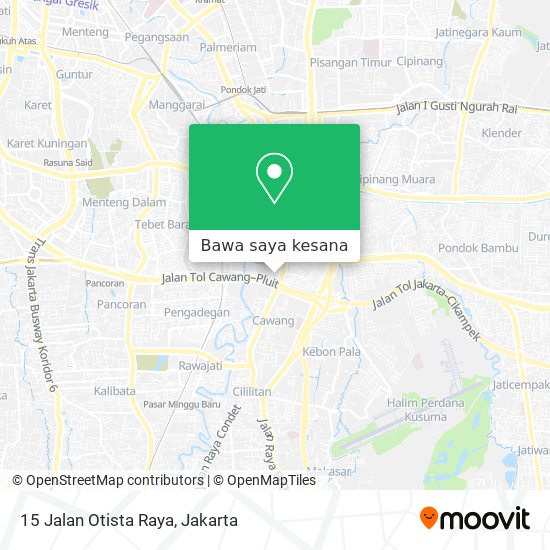 Peta 15 Jalan Otista Raya