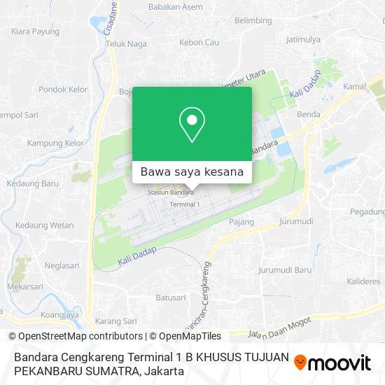 Peta Bandara Cengkareng Terminal 1 B KHUSUS TUJUAN PEKANBARU SUMATRA