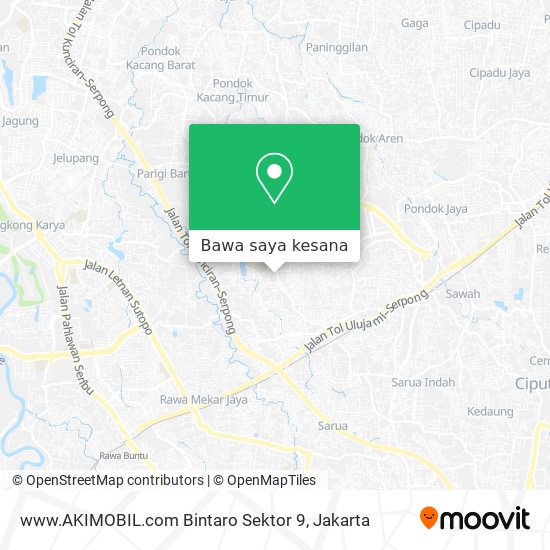 Peta www.AKIMOBIL.com Bintaro Sektor 9