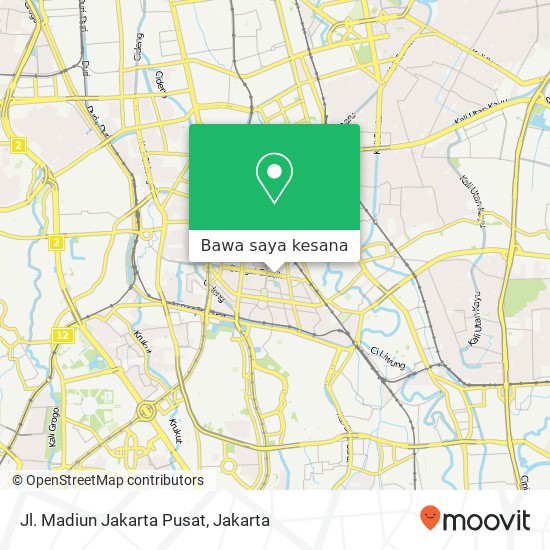 Peta Jl. Madiun Jakarta Pusat