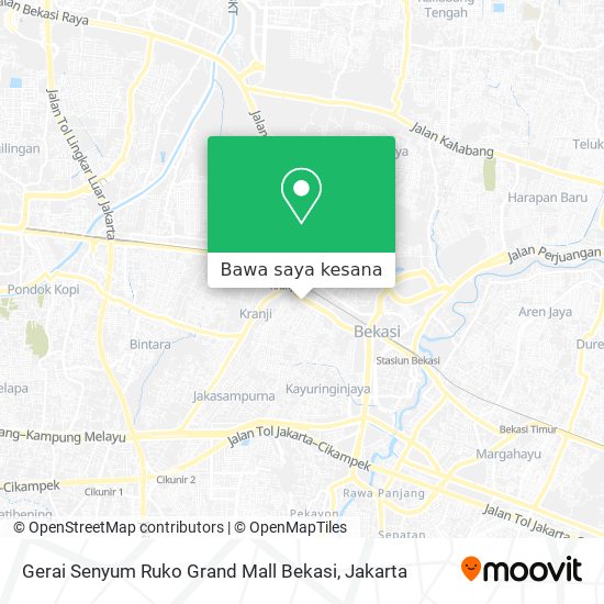 Peta Gerai Senyum Ruko Grand Mall Bekasi