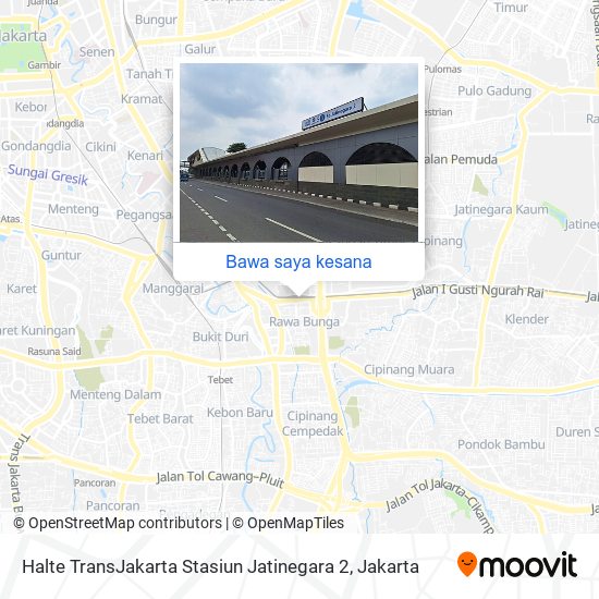 Peta Halte TransJakarta Stasiun Jatinegara 2