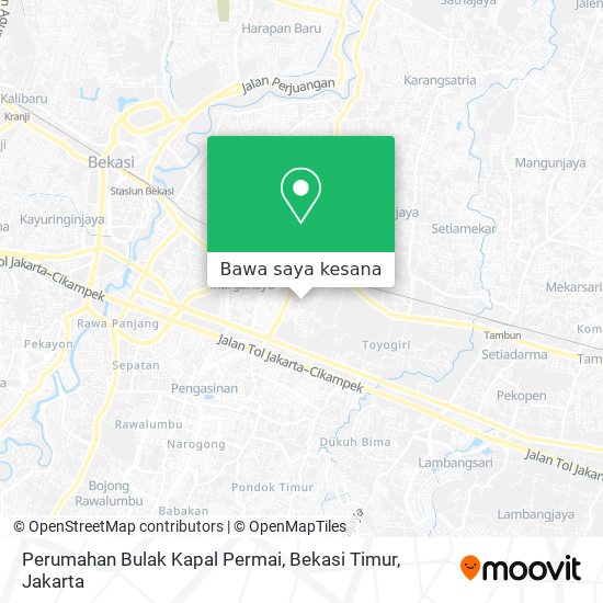 Peta Perumahan Bulak Kapal Permai, Bekasi Timur