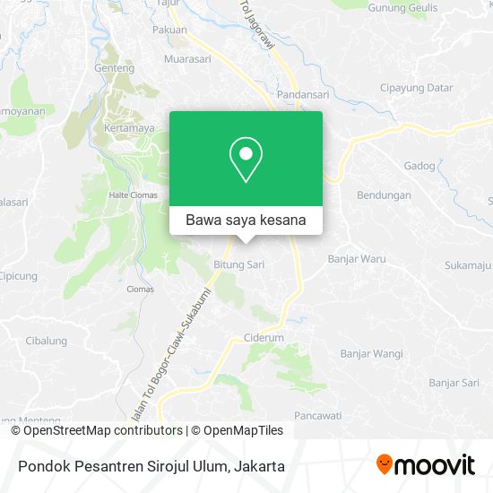 Peta Pondok Pesantren Sirojul Ulum