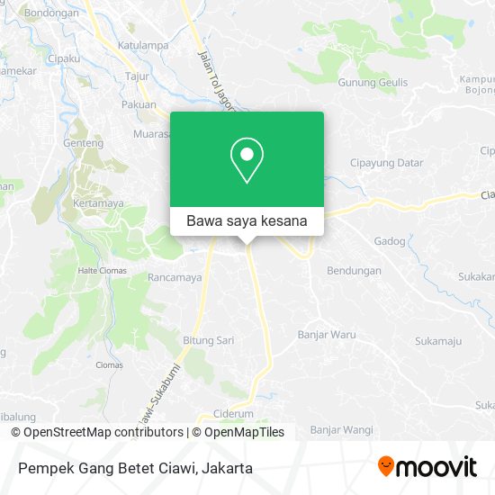 Peta Pempek Gang Betet Ciawi