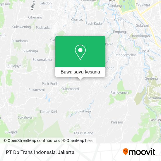 Peta PT Db Trans Indonesia
