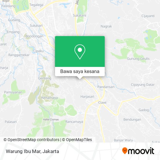 Peta Warung Ibu Mar