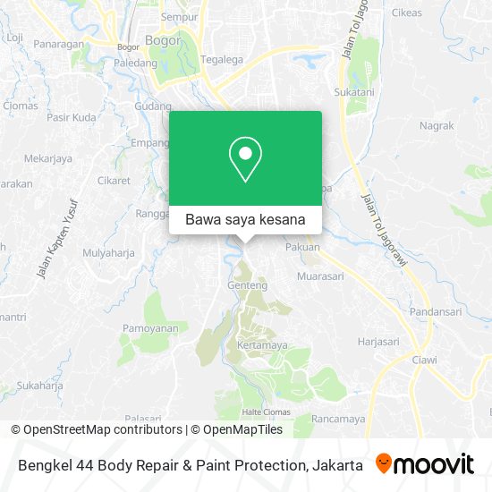 Peta Bengkel 44 Body Repair & Paint Protection