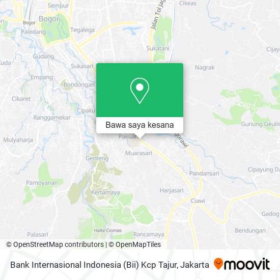 Peta Bank Internasional Indonesia (Bii) Kcp Tajur