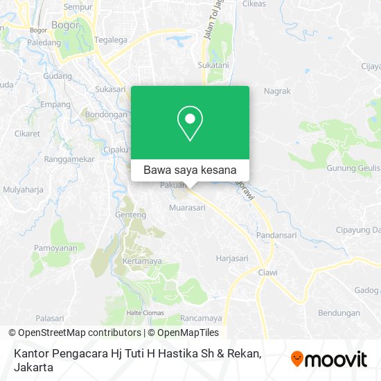 Peta Kantor Pengacara Hj Tuti H Hastika Sh & Rekan