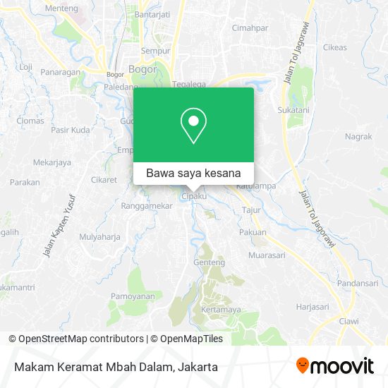 Peta Makam Keramat Mbah Dalam