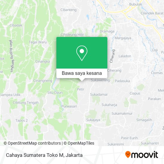 Peta Cahaya Sumatera Toko M