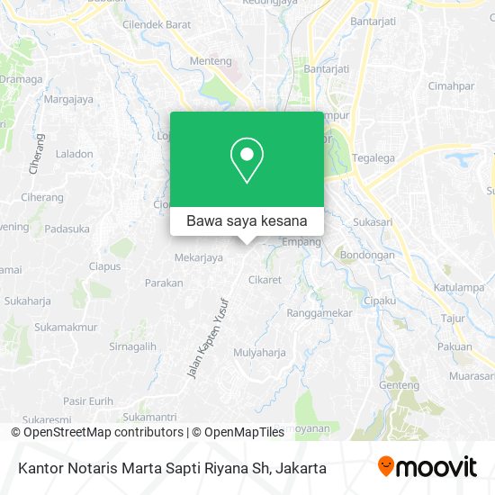 Peta Kantor Notaris Marta Sapti Riyana Sh