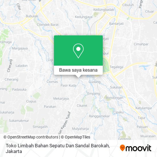 Peta Toko Limbah Bahan Sepatu Dan Sandal Barokah