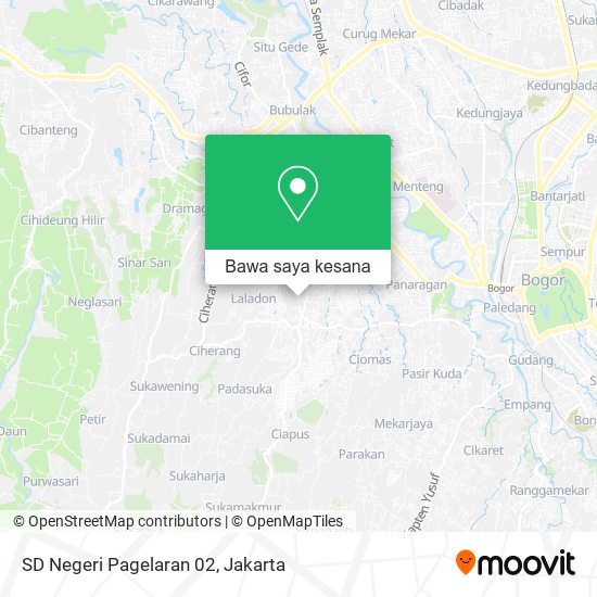 Peta SD Negeri Pagelaran 02