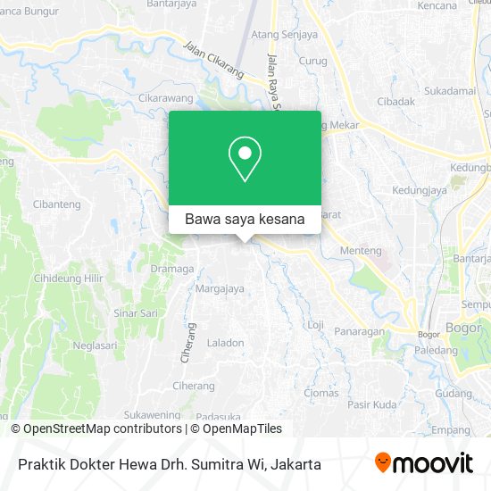 Peta Praktik Dokter Hewa Drh. Sumitra Wi