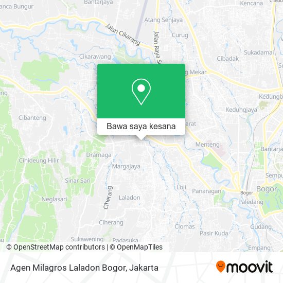 Peta Agen Milagros Laladon Bogor