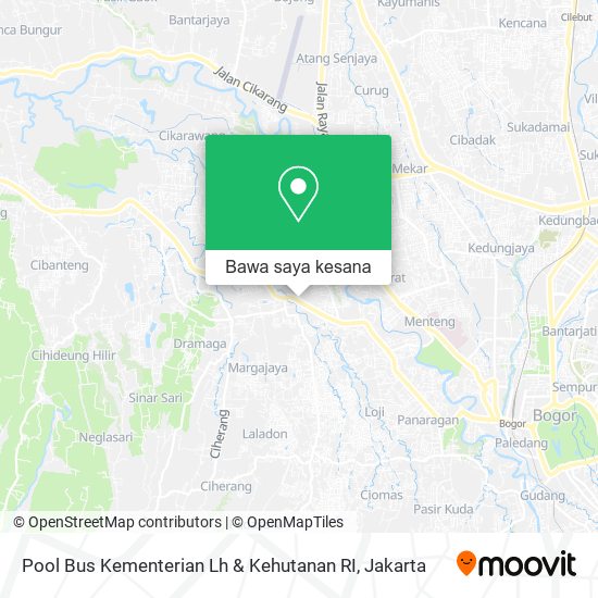 Peta Pool Bus Kementerian Lh & Kehutanan RI