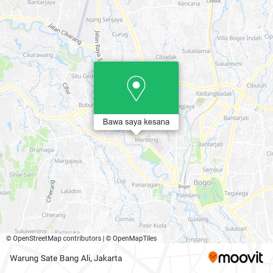 Peta Warung Sate Bang Ali