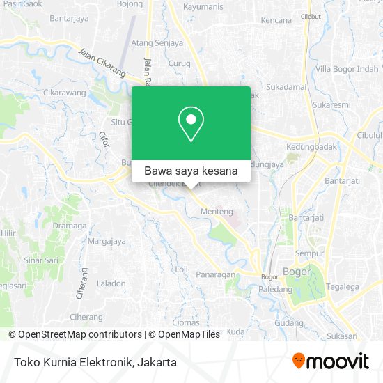 Peta Toko Kurnia Elektronik