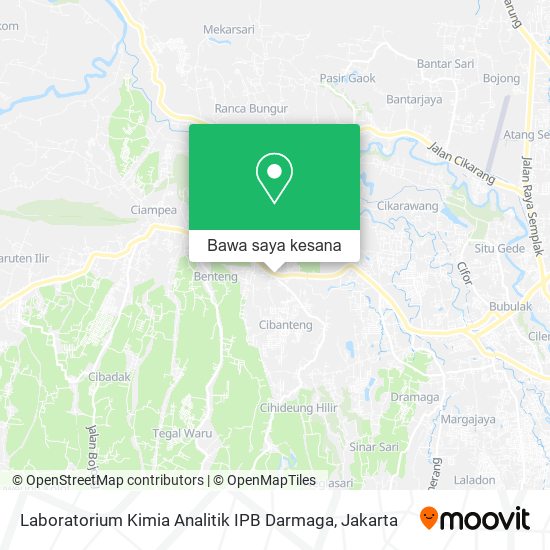 Peta Laboratorium Kimia Analitik IPB Darmaga