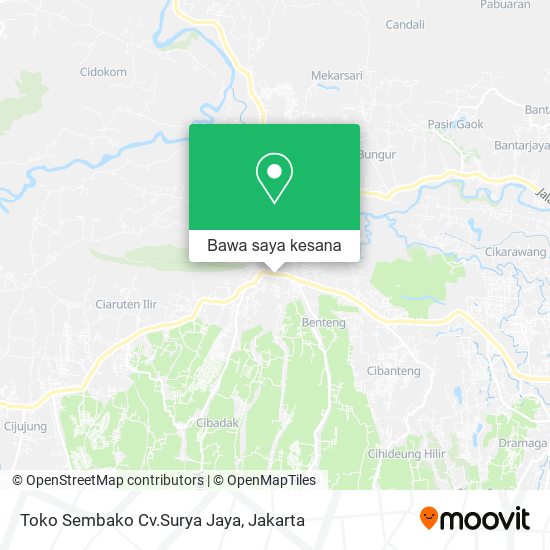 Peta Toko Sembako Cv.Surya Jaya