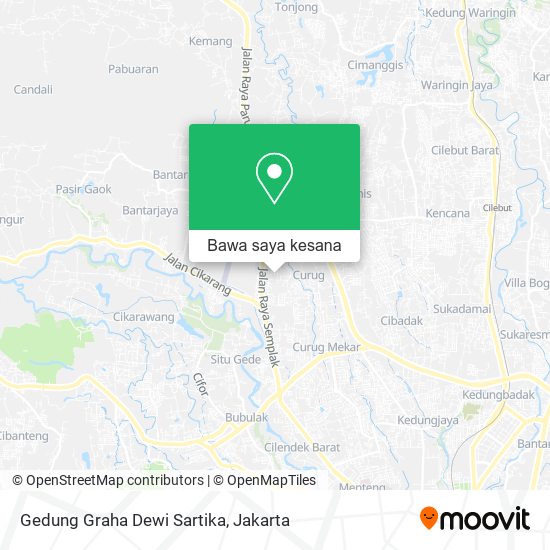 Peta Gedung Graha Dewi Sartika