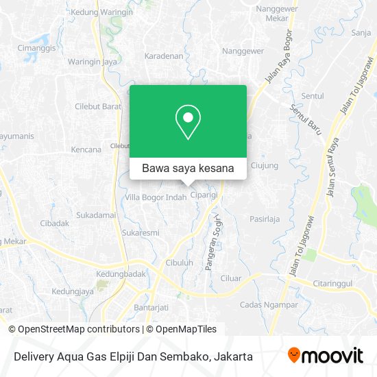 Peta Delivery Aqua Gas Elpiji Dan Sembako