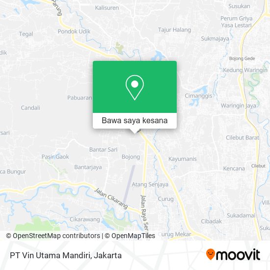 Peta PT Vin Utama Mandiri