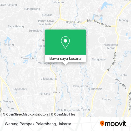 Peta Warung Pempek Palembang