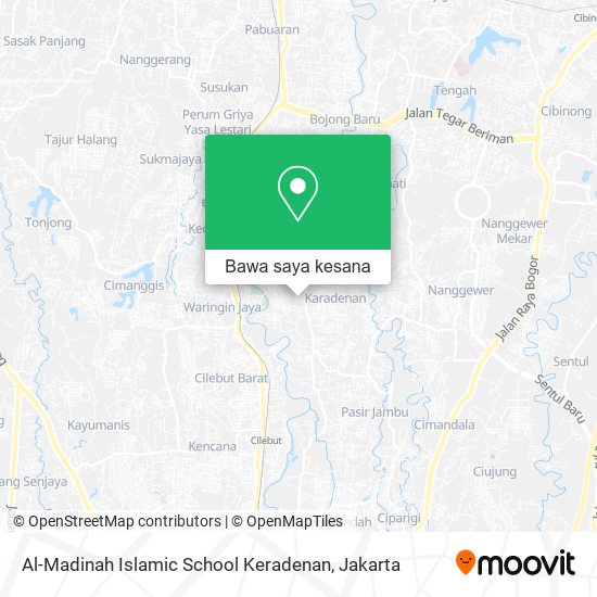 Peta Al-Madinah Islamic School Keradenan