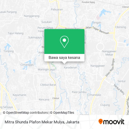 Peta Mitra Shunda Plafon Mekar Mulya
