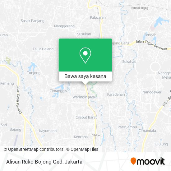 Peta Alisan Ruko Bojong Ged
