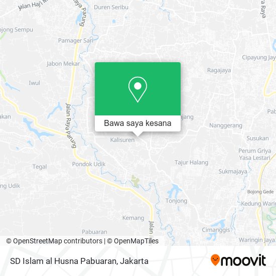 Peta SD Islam al Husna Pabuaran