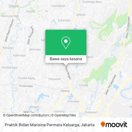Peta Praktik Bidan Marisina Permata Keluarga