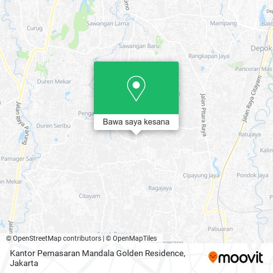 Peta Kantor Pemasaran Mandala Golden Residence