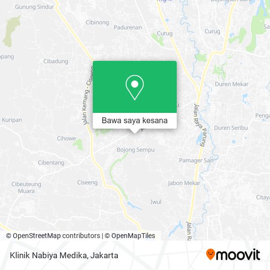 Peta Klinik Nabiya Medika