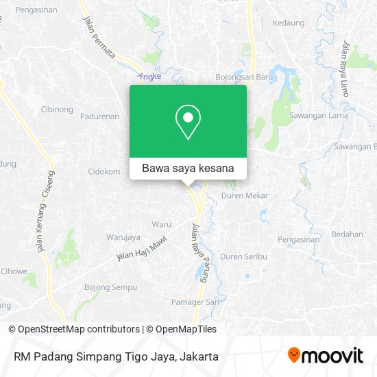 Peta RM Padang Simpang Tigo Jaya