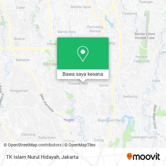 Peta TK Islam Nurul Hidayah