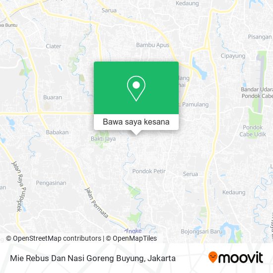 Peta Mie Rebus Dan Nasi Goreng Buyung